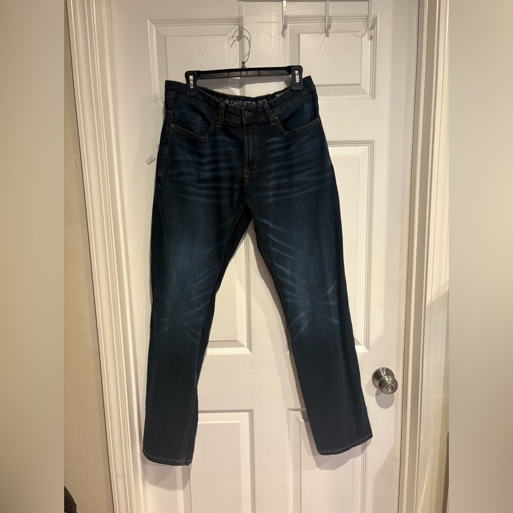 Buffalo David Bitton Dark Blue Straight Jeans